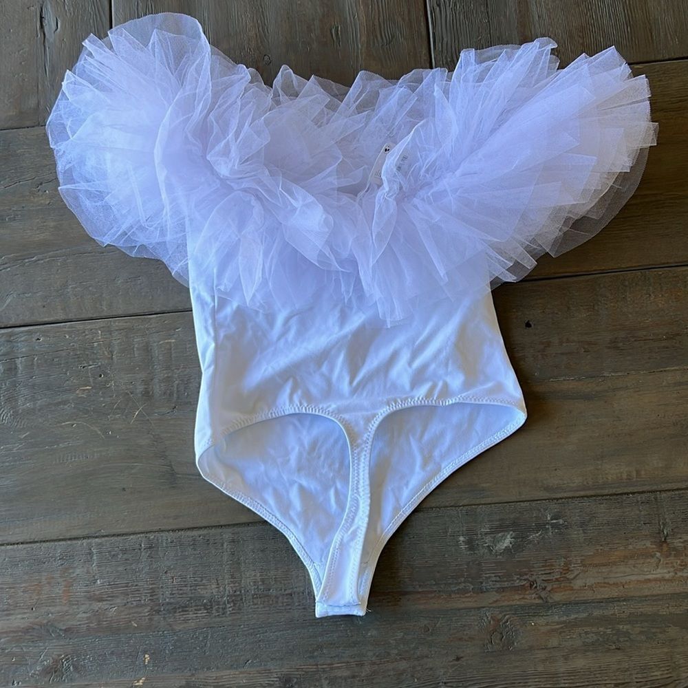 New Free People the Big Love Bodysuit S White - Picture 3 of 8